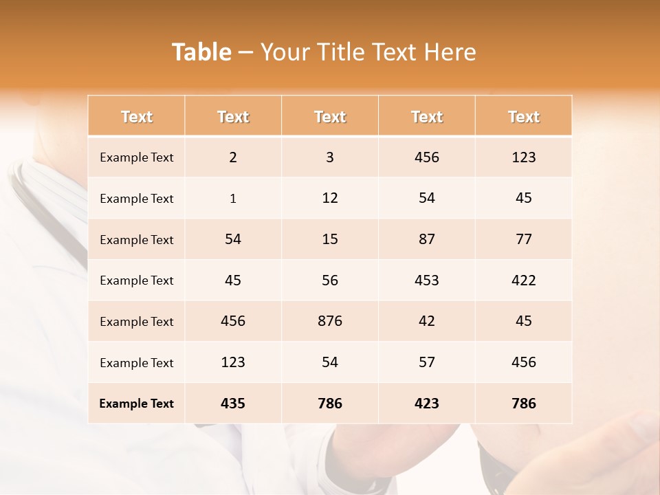 Unhealthy Uniform Distress PowerPoint Template