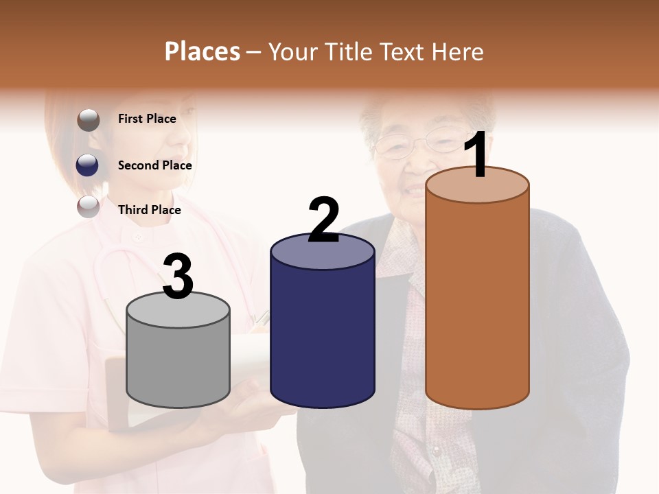 Model Senior Caregiver PowerPoint Template