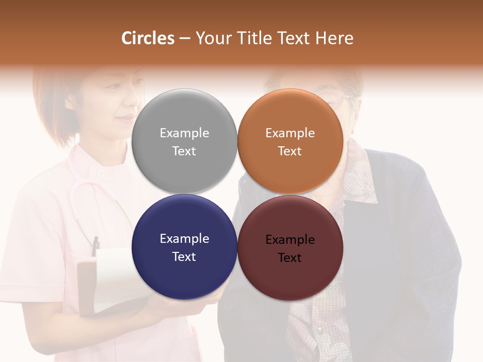 Model Senior Caregiver PowerPoint Template