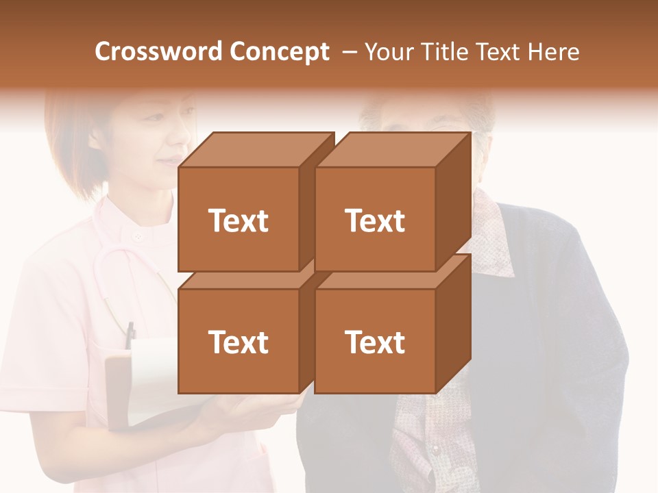 Model Senior Caregiver PowerPoint Template