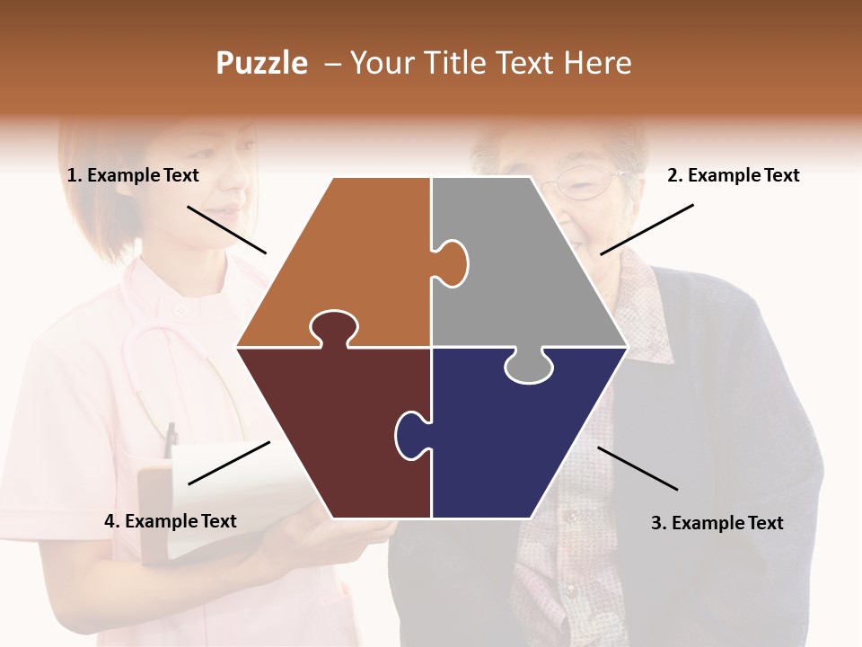 Model Senior Caregiver PowerPoint Template