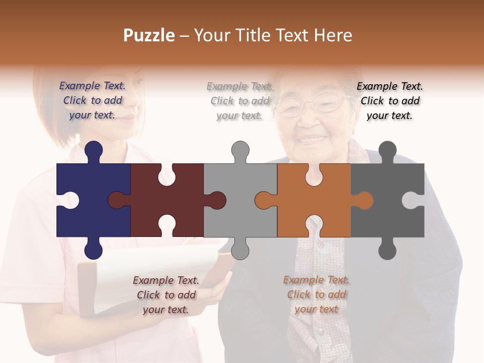 Model Senior Caregiver PowerPoint Template