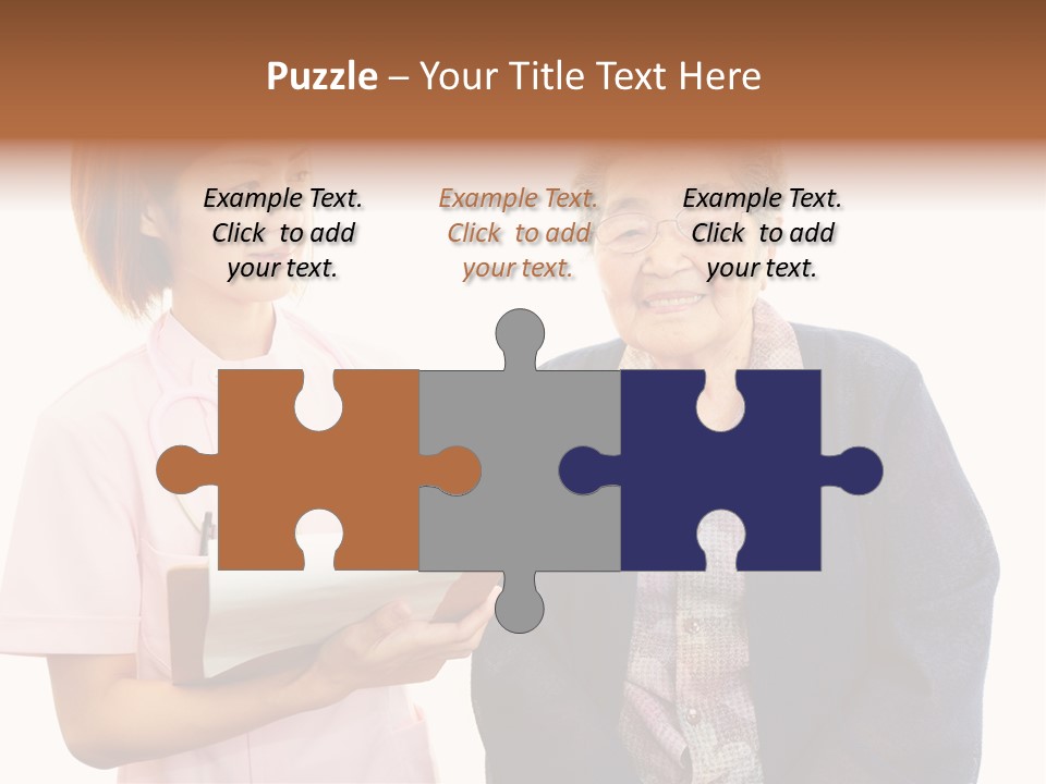 Model Senior Caregiver PowerPoint Template