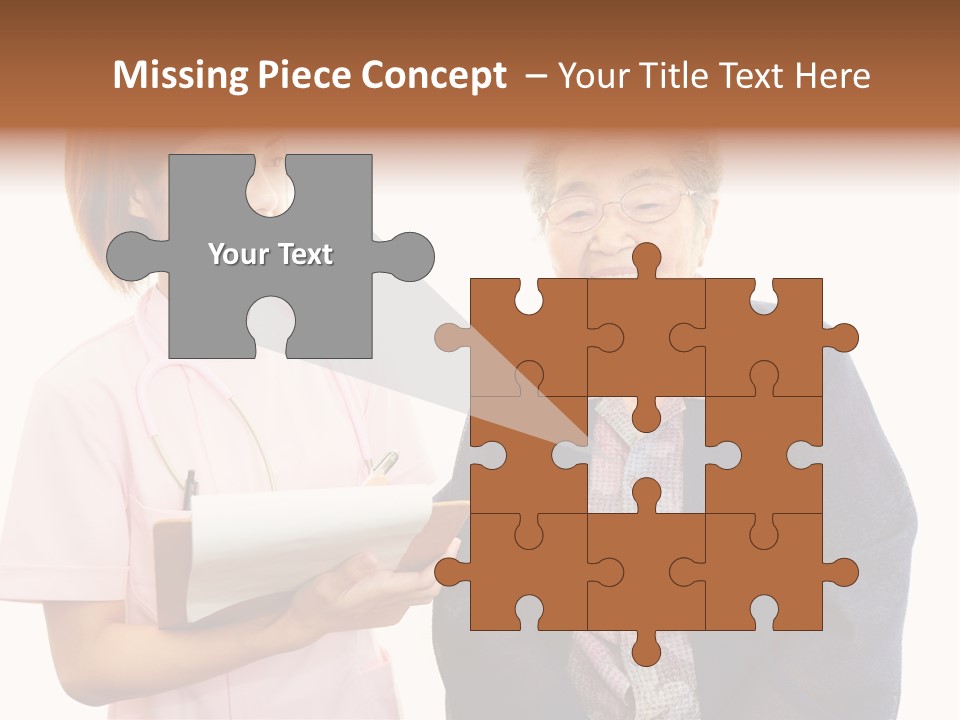 Model Senior Caregiver PowerPoint Template