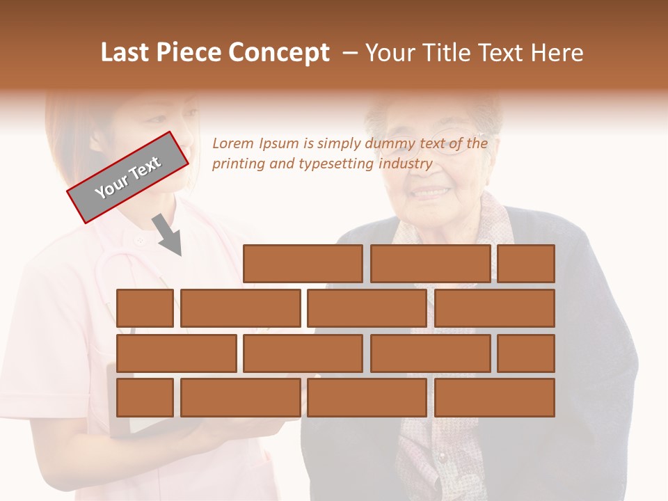 Model Senior Caregiver PowerPoint Template