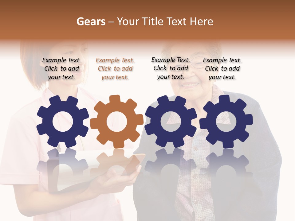 Model Senior Caregiver PowerPoint Template