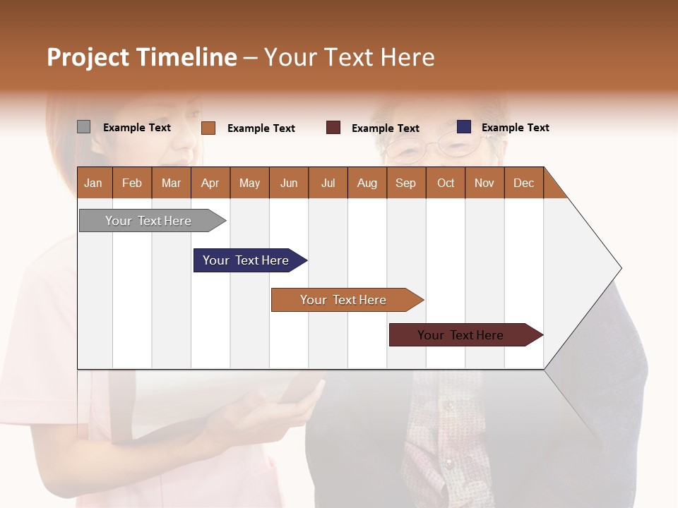 Model Senior Caregiver PowerPoint Template