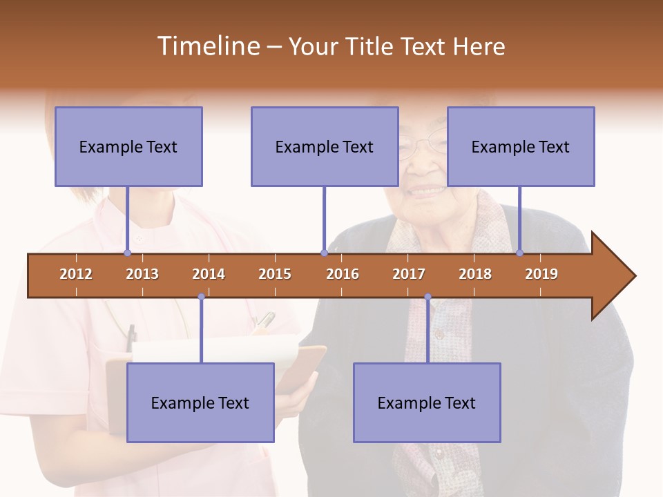 Model Senior Caregiver PowerPoint Template