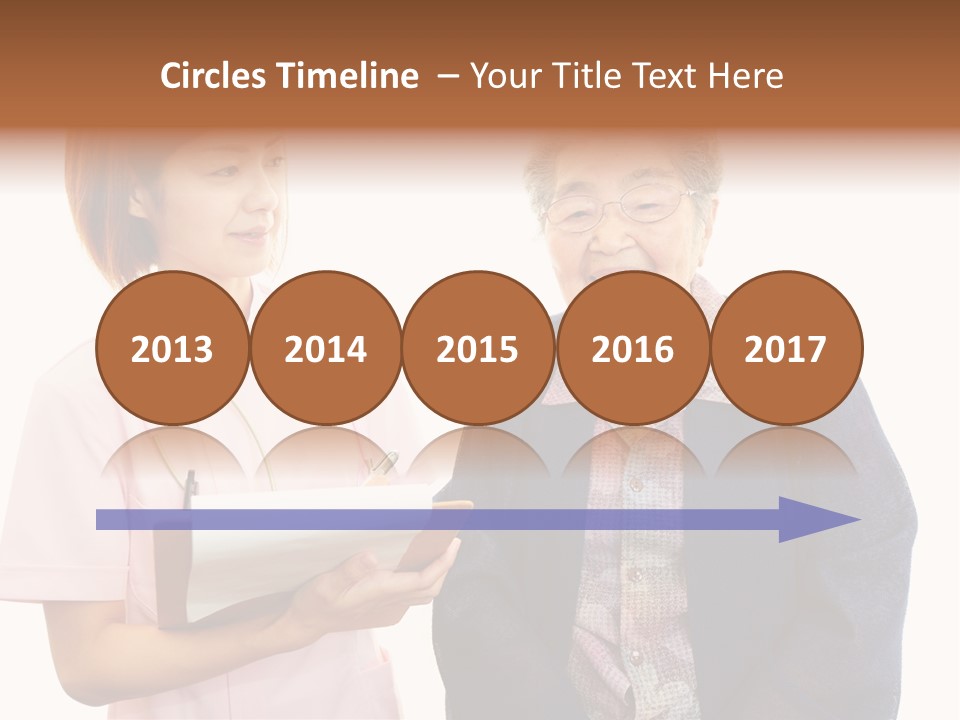 Model Senior Caregiver PowerPoint Template