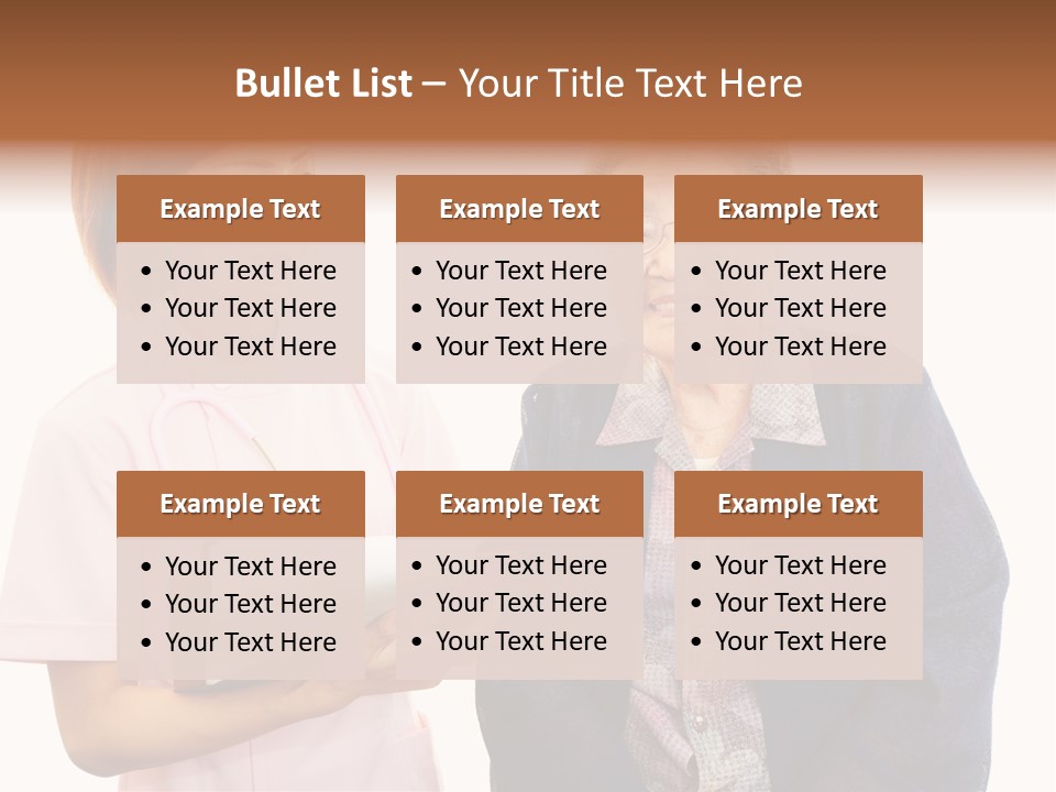 Model Senior Caregiver PowerPoint Template