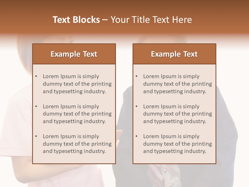 Model Senior Caregiver PowerPoint Template