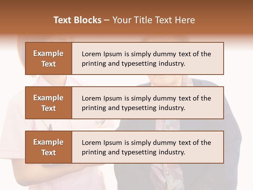 Model Senior Caregiver PowerPoint Template
