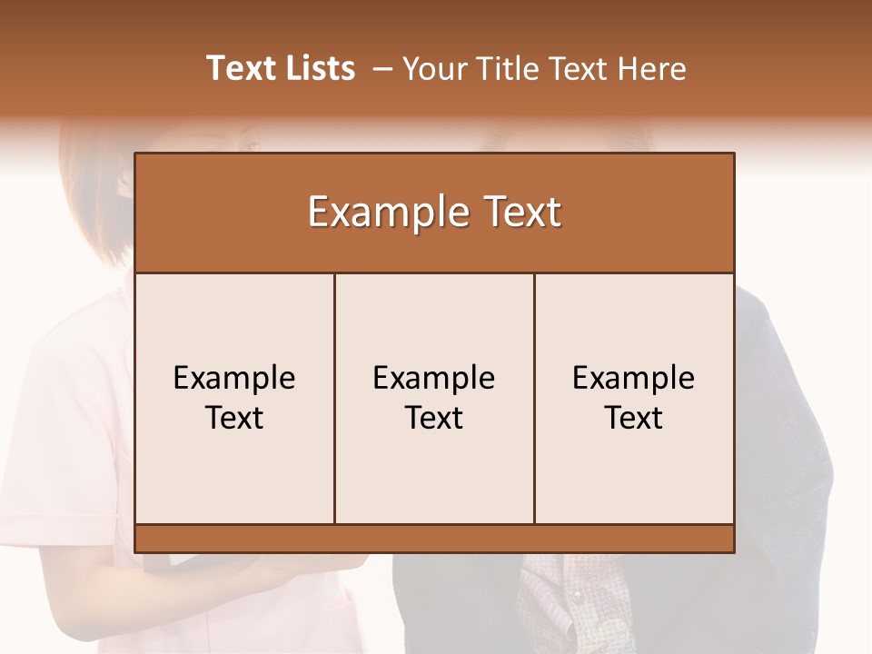 Model Senior Caregiver PowerPoint Template