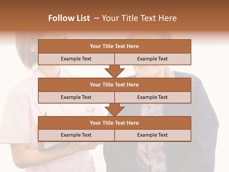 Model Senior Caregiver PowerPoint Template