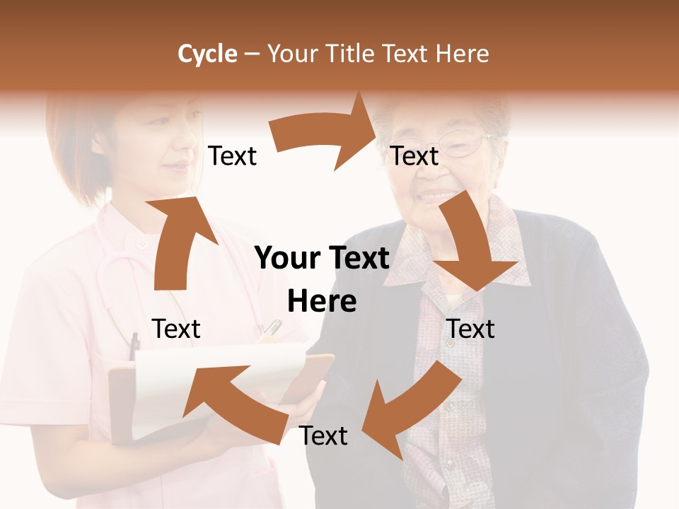 Model Senior Caregiver PowerPoint Template