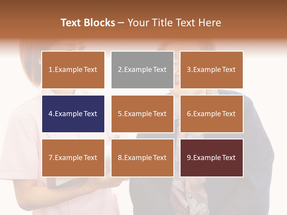 Model Senior Caregiver PowerPoint Template