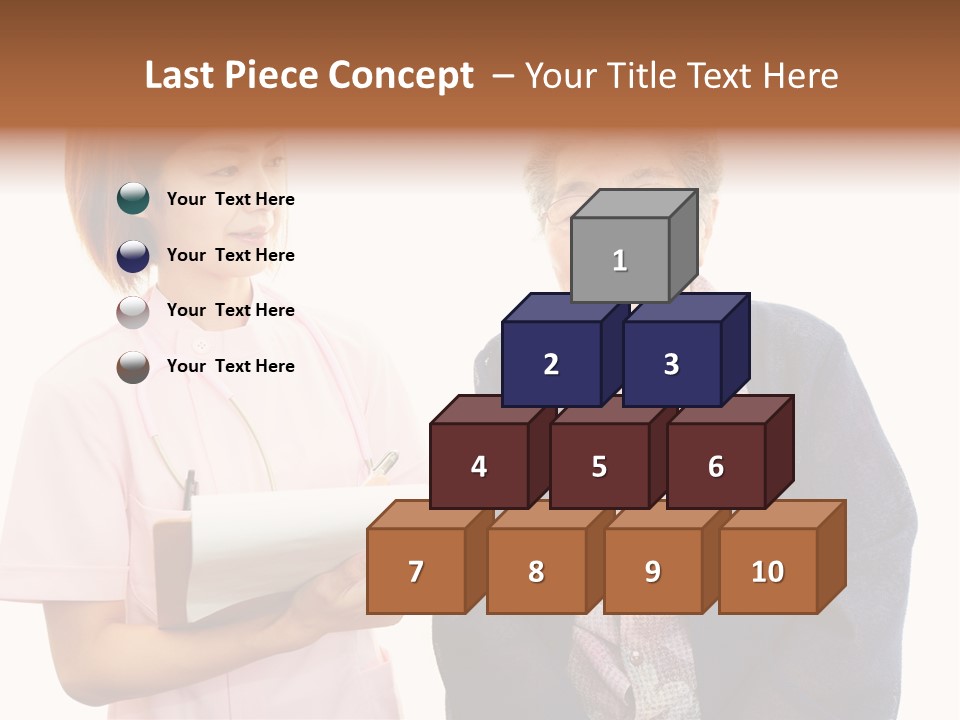 Model Senior Caregiver PowerPoint Template