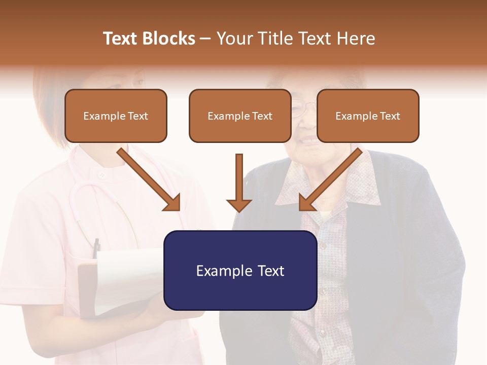 Model Senior Caregiver PowerPoint Template