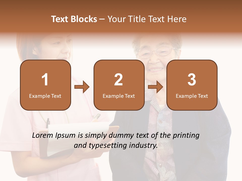 Model Senior Caregiver PowerPoint Template