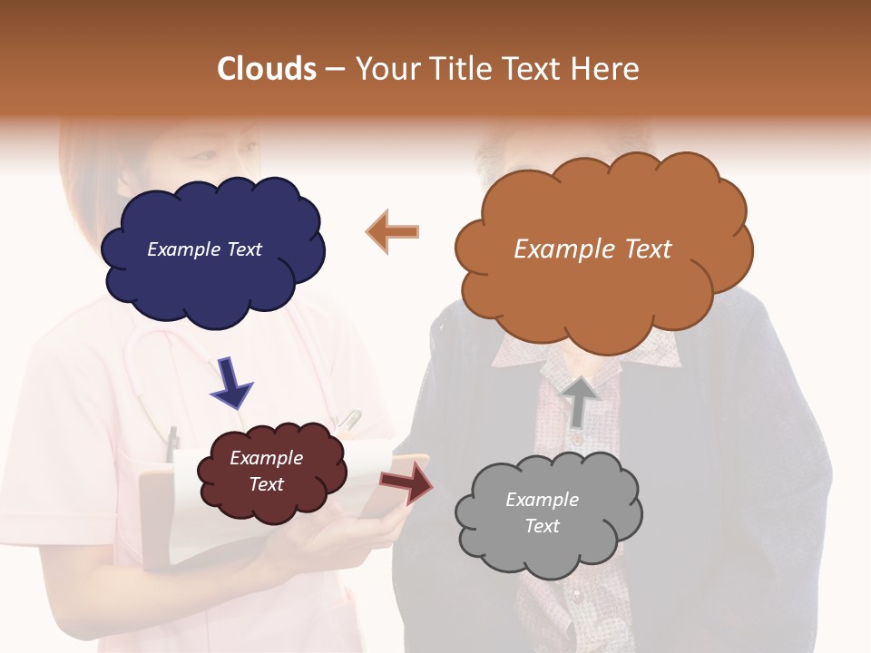 Model Senior Caregiver PowerPoint Template