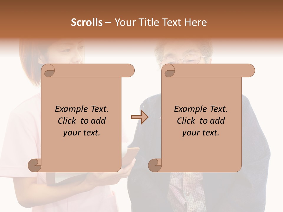 Model Senior Caregiver PowerPoint Template