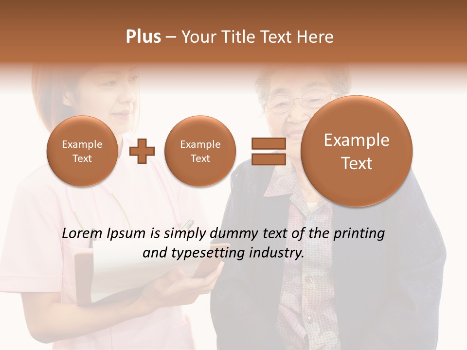 Model Senior Caregiver PowerPoint Template