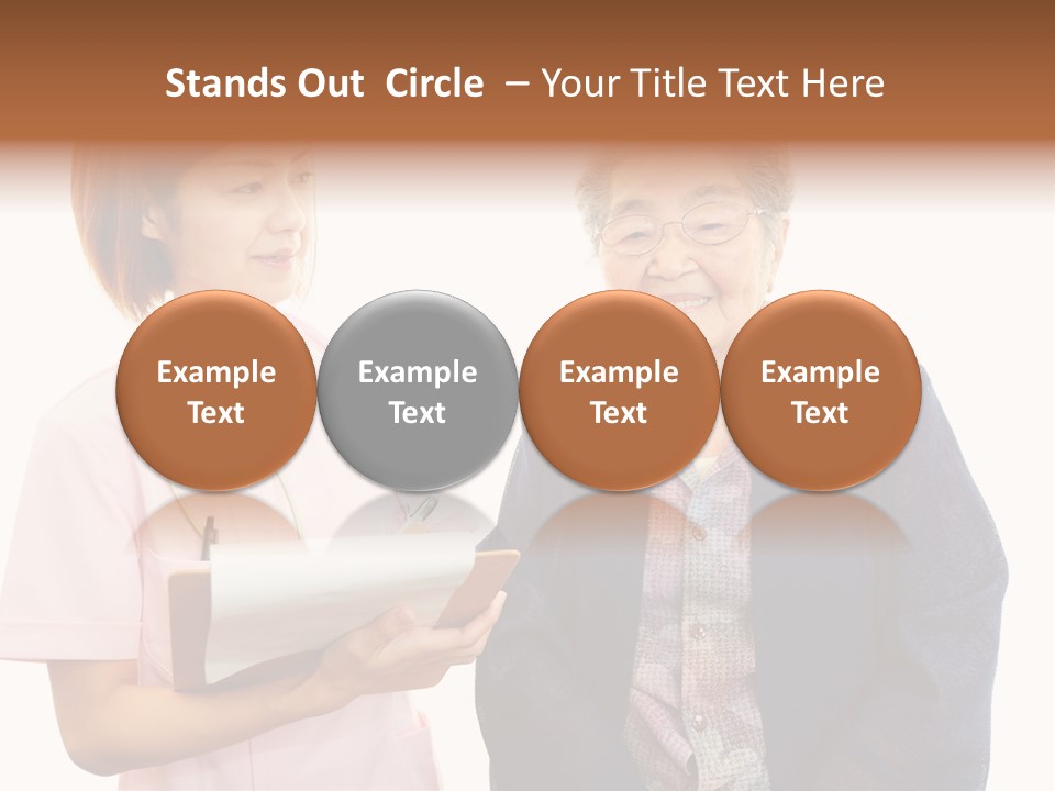 Model Senior Caregiver PowerPoint Template