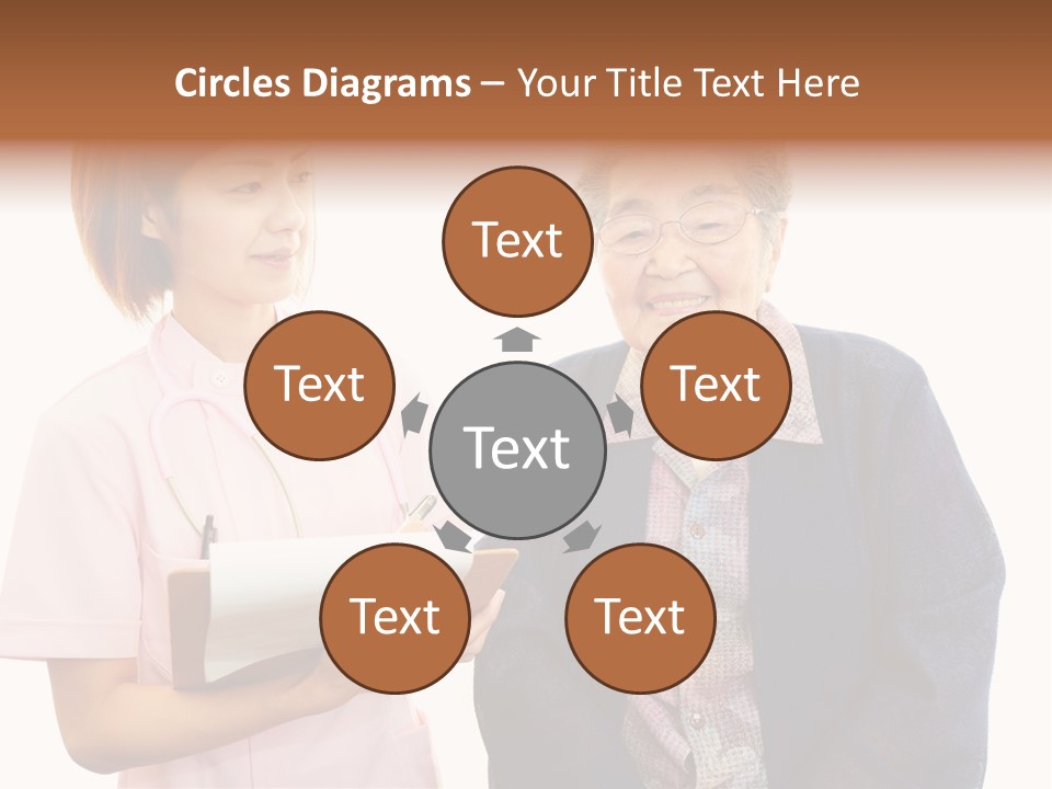 Model Senior Caregiver PowerPoint Template