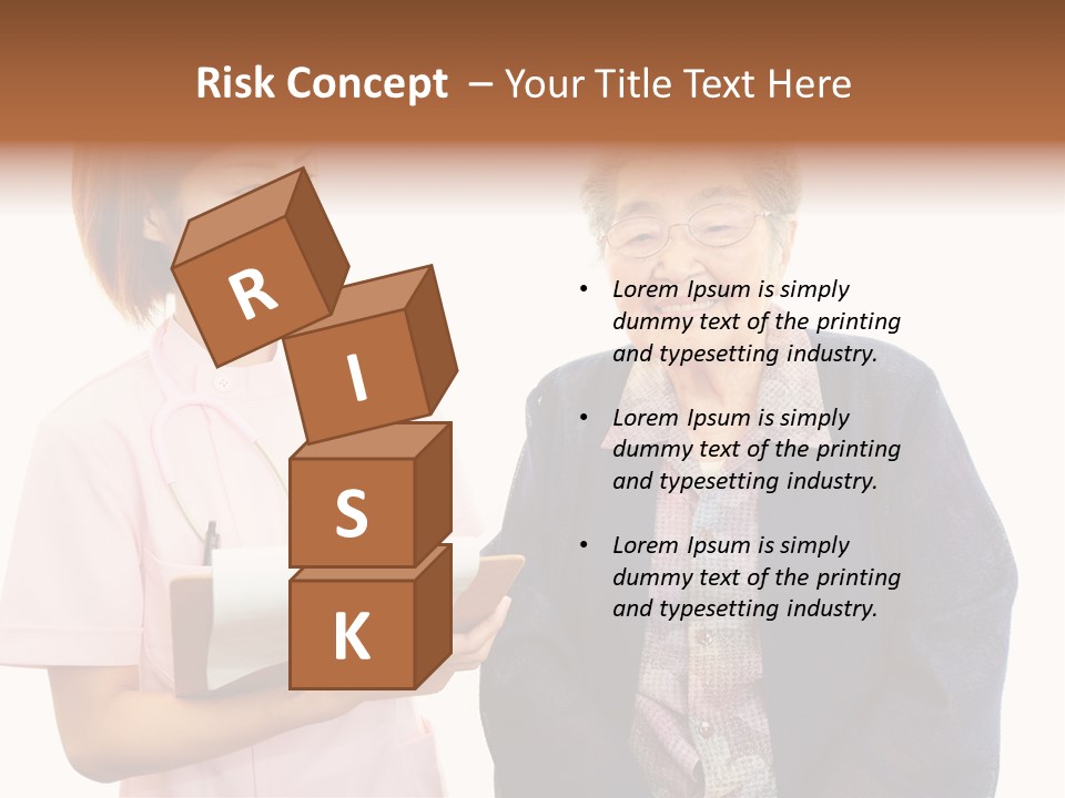 Model Senior Caregiver PowerPoint Template