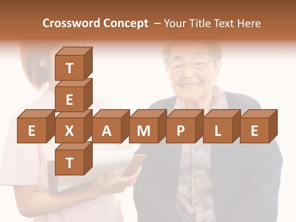 Model Senior Caregiver PowerPoint Template