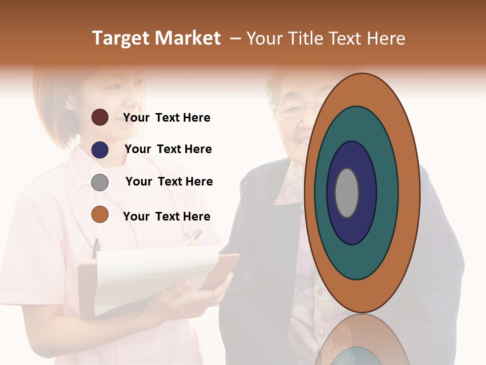 Model Senior Caregiver PowerPoint Template