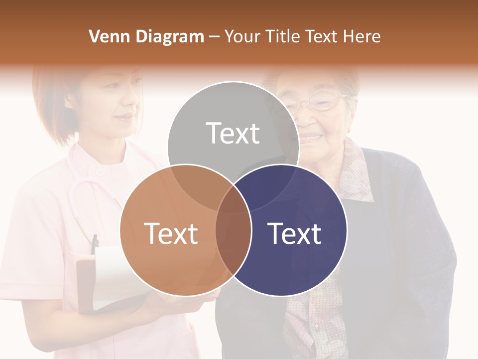 Model Senior Caregiver PowerPoint Template