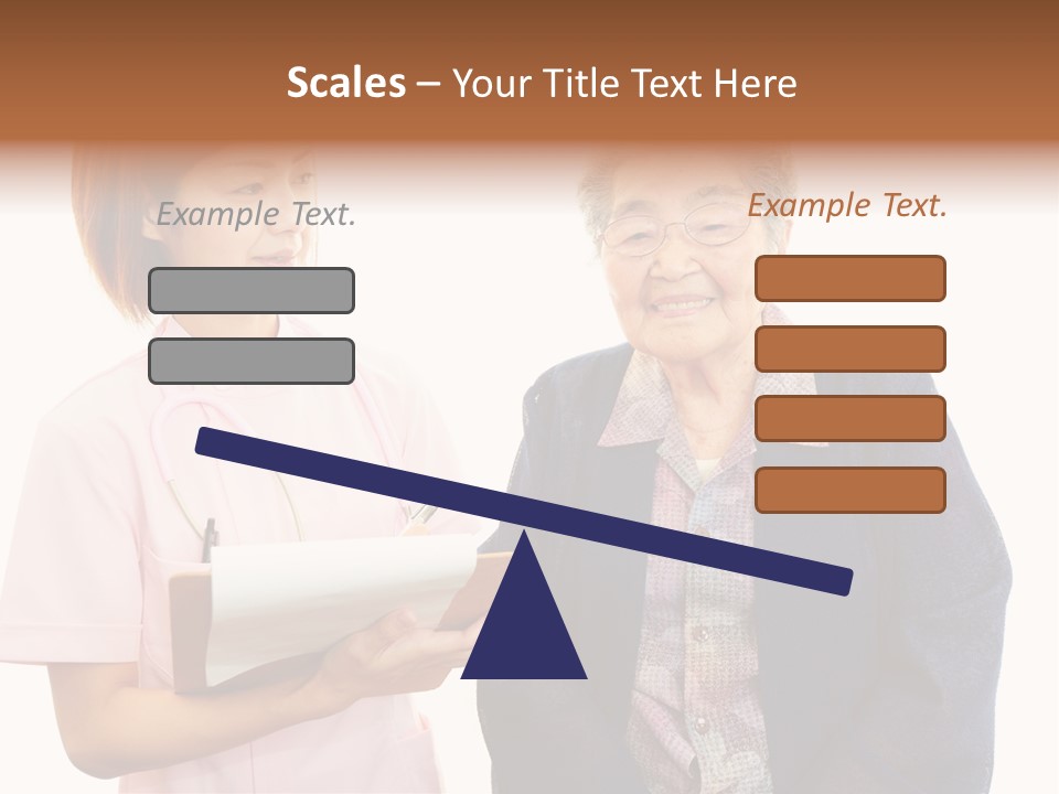 Model Senior Caregiver PowerPoint Template