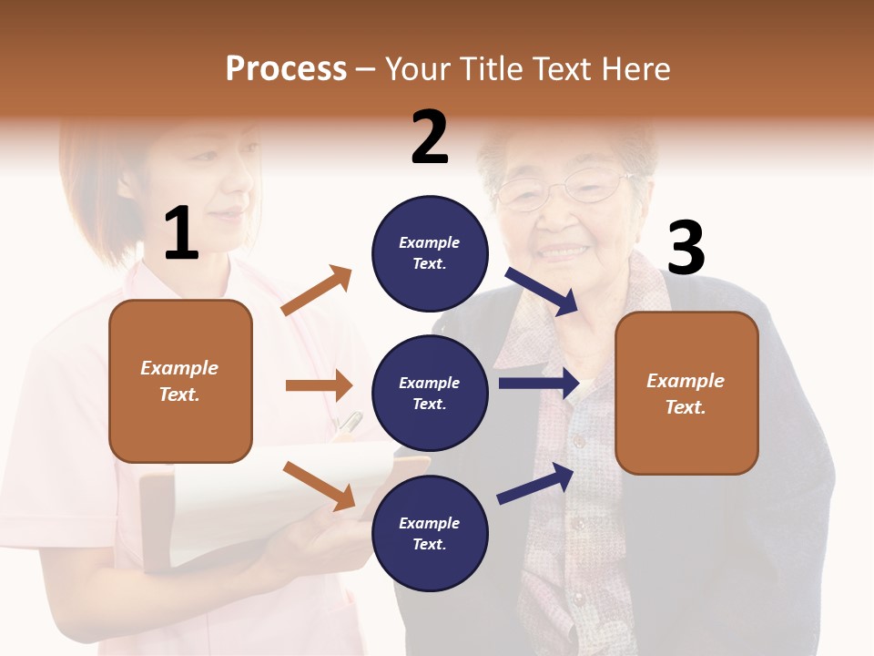 Model Senior Caregiver PowerPoint Template