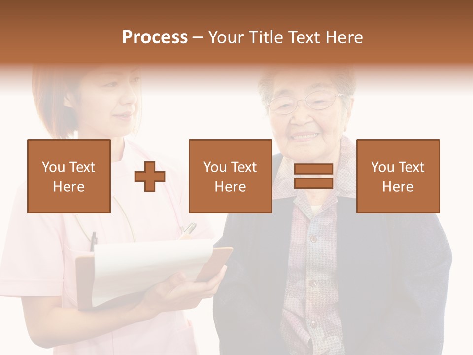 Model Senior Caregiver PowerPoint Template