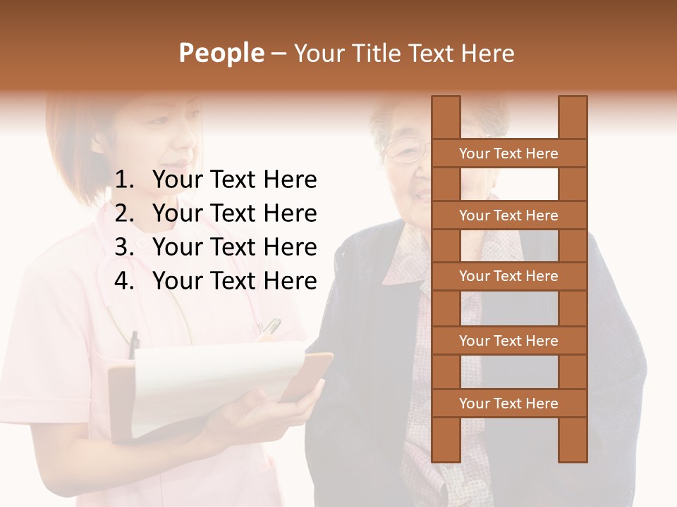 Model Senior Caregiver PowerPoint Template
