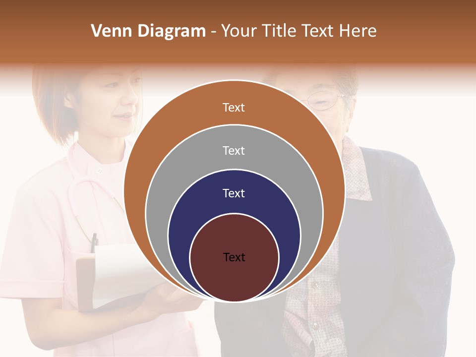 Model Senior Caregiver PowerPoint Template