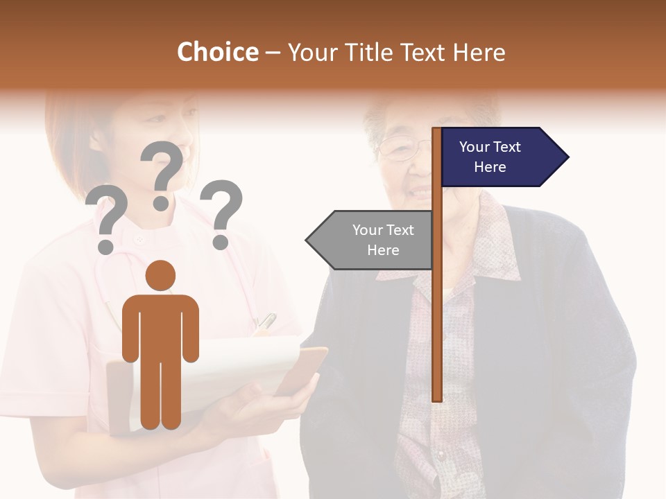 Model Senior Caregiver PowerPoint Template