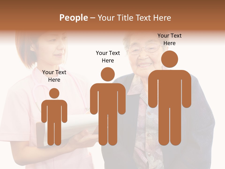 Model Senior Caregiver PowerPoint Template