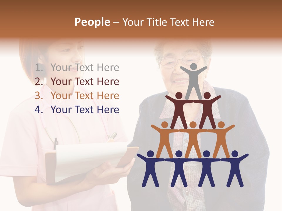 Model Senior Caregiver PowerPoint Template