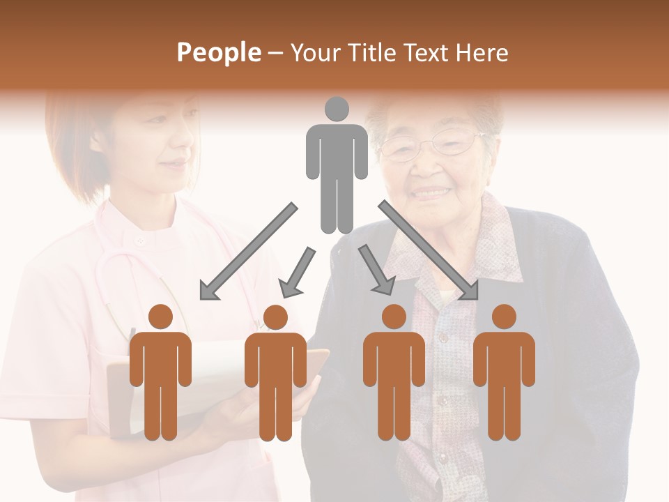 Model Senior Caregiver PowerPoint Template