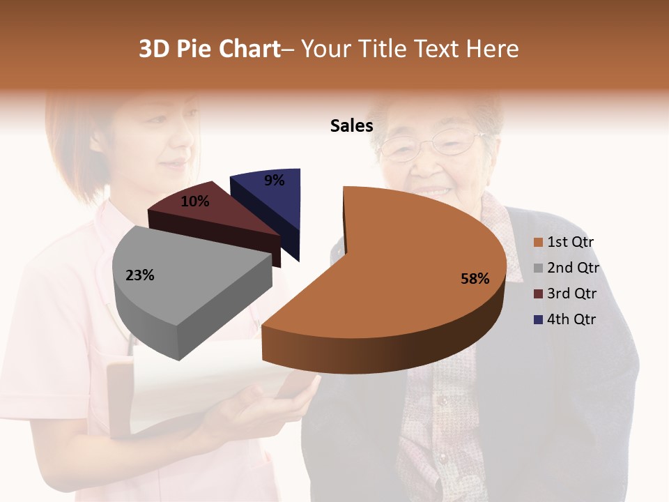 Model Senior Caregiver PowerPoint Template