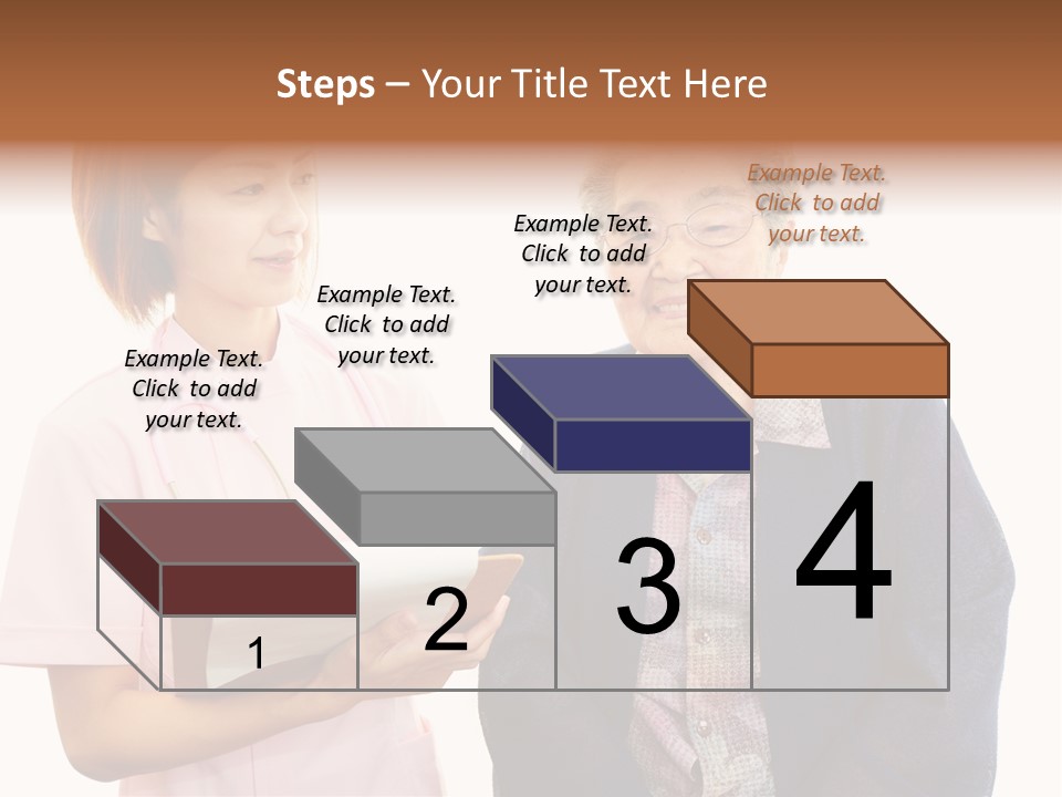 Model Senior Caregiver PowerPoint Template