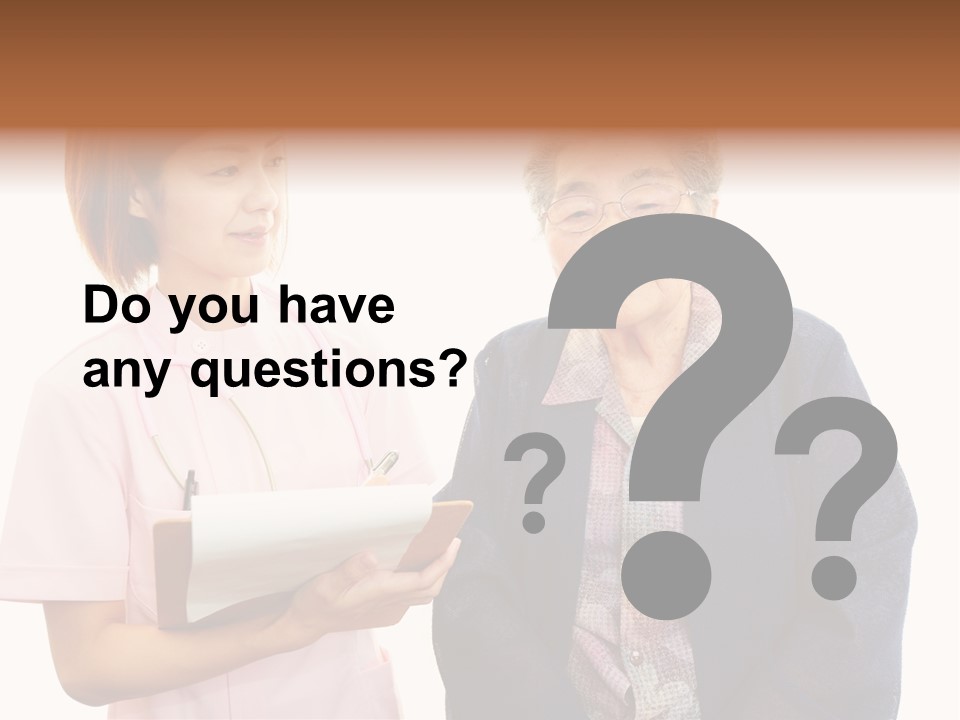 Model Senior Caregiver PowerPoint Template