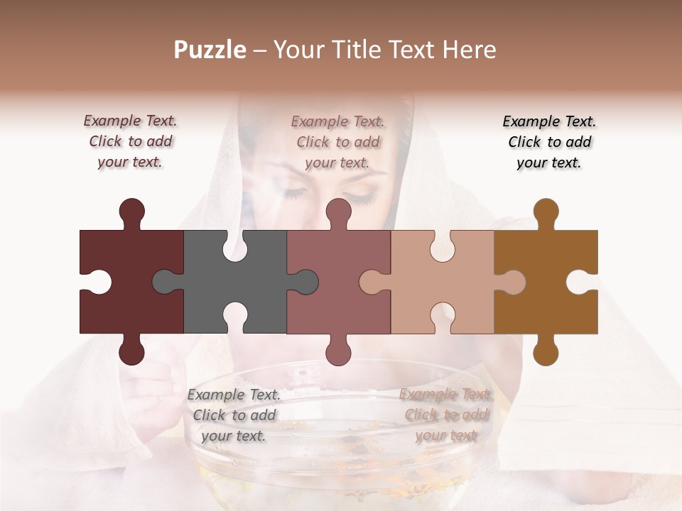 Body Facial Steam Treatment Beauty PowerPoint Template