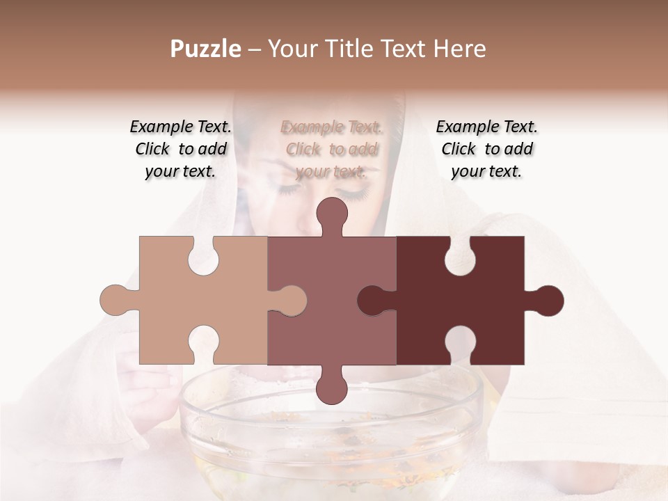 Body Facial Steam Treatment Beauty PowerPoint Template