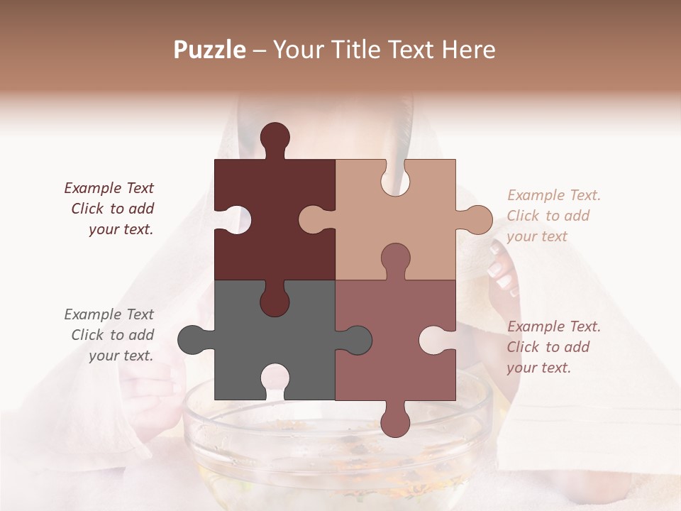 Body Facial Steam Treatment Beauty PowerPoint Template