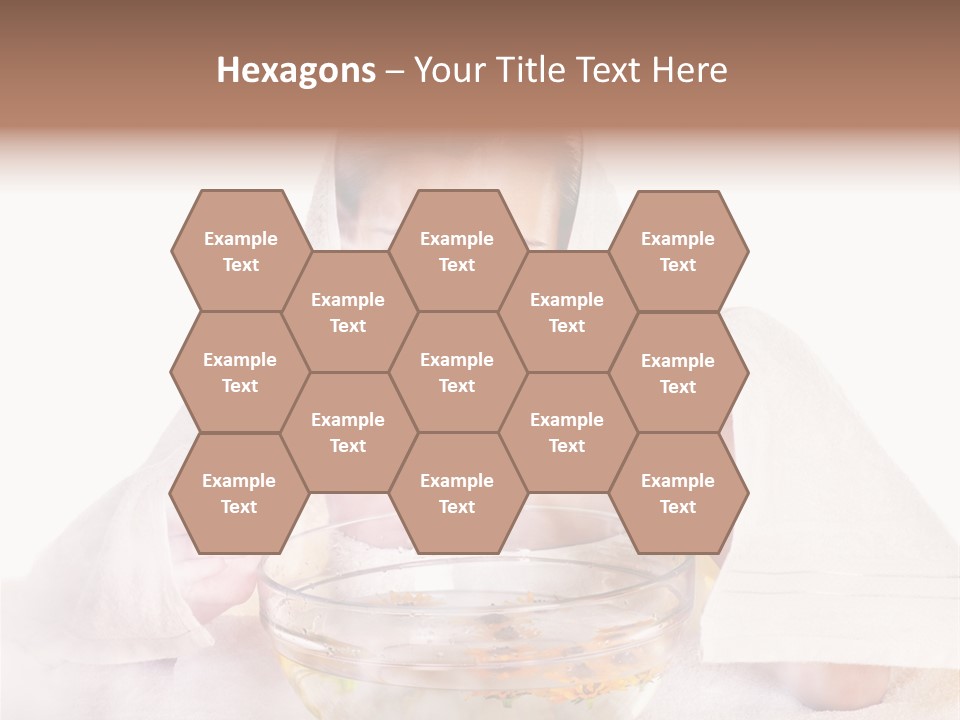 Body Facial Steam Treatment Beauty PowerPoint Template