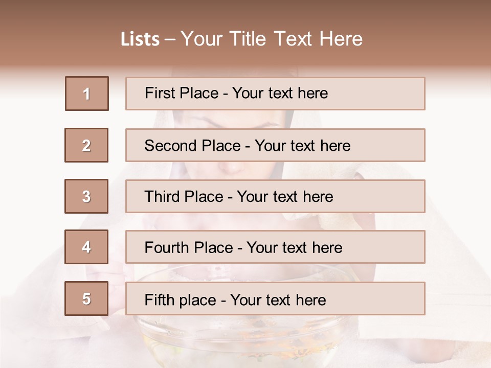 Body Facial Steam Treatment Beauty PowerPoint Template