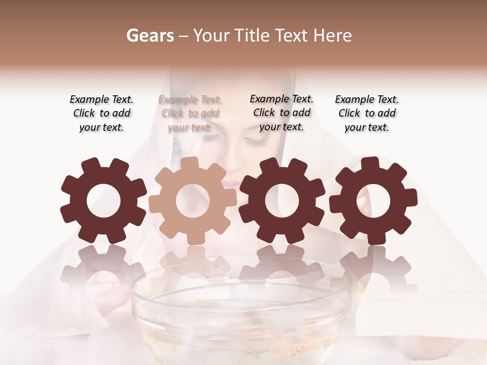 Body Facial Steam Treatment Beauty PowerPoint Template